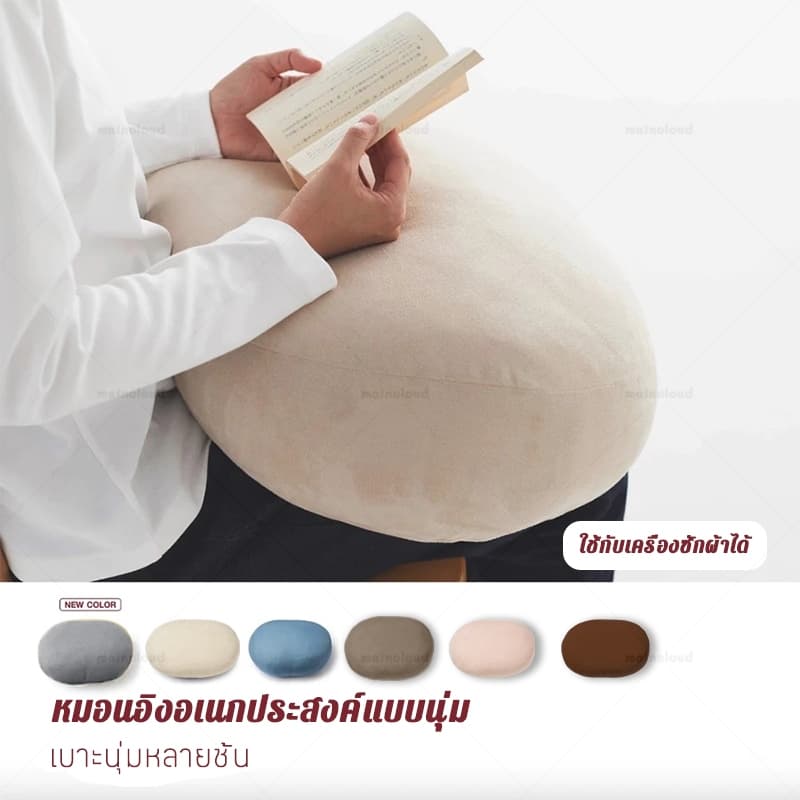 หมอนอิง หมอน หมอนรองเอว หมอนรองหลัง แบบนิ่ม Soft Multi Cushion หมอนรองหลัง หนานุ่มพิเศษ สําหรับรถยนต์ สํานักงาน รูปที่ 3