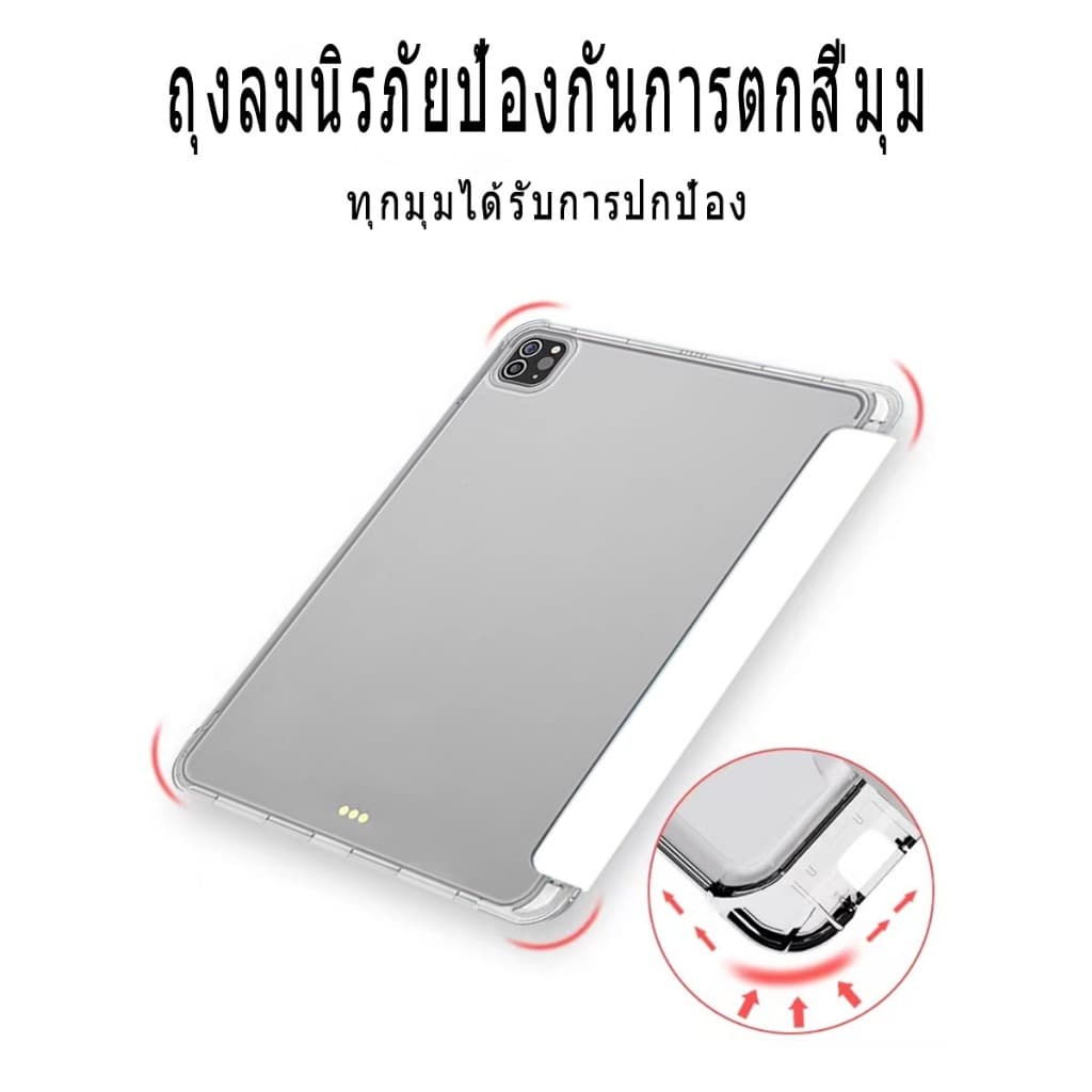 เคสใสไอแพด เคสสำหรับไอแพด ipad Case มีช่องปากกา เคสไอแพด air7 air11 M2/M3 gen11 air1/2/3/4/5 9 7 gen5/6/7/8/9/10.2 gen10 รูปที่ 7