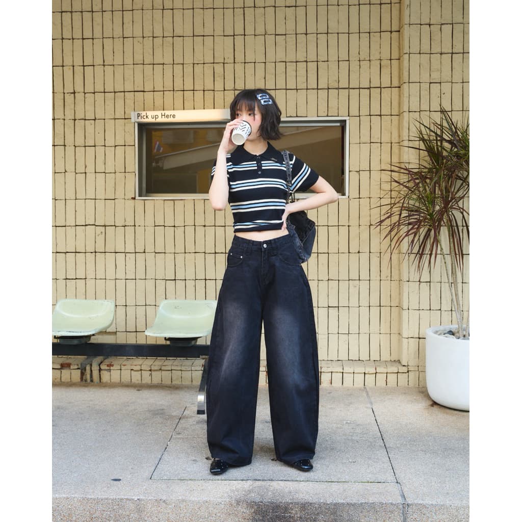 Boxy Barrel Jeans รูปที่ 5