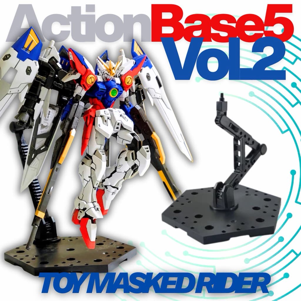 ฐานตั้ง ACTION BASE 5 V2 สำหรับ MGSD MG 1/100 RG HG EG 1/144 มีสี ดำ ขาว ใส เทา งานจีนเหมือนมาก รูปที่ 1