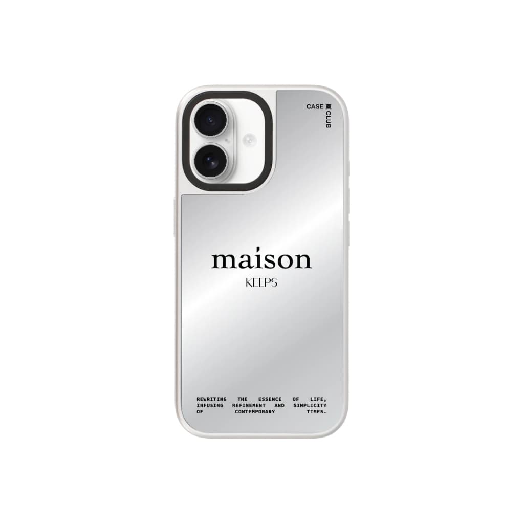 CaseClub เคสไอโฟน เคสกระจก ลาย maison KEEPS The Fundamental maison KEEPS The Fundamental สำหรับ i17 Pro Max/i17 Pro รูปที่ 3