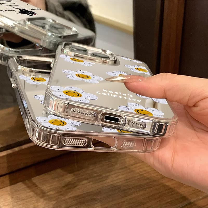 COD Case เคส iPhone 11 13 16 15 14 12 17 Pro Max เคสไอโฟน11 16promax Case ลายดอกไม้ กรณีโทรศัพท์มือถือชุบกระจก รูปที่ 9