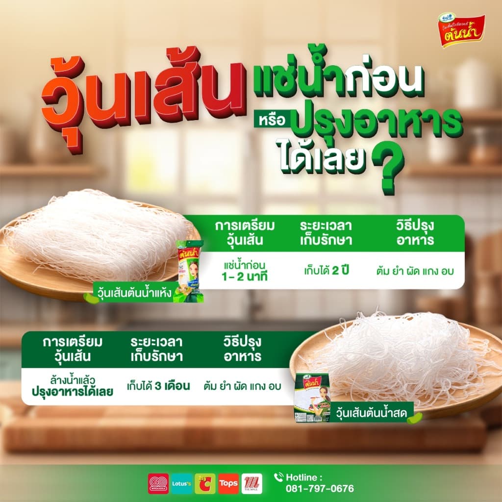 วุ้นเส้นสด ตราต้นน้ำ By Thai center food รูปที่ 2