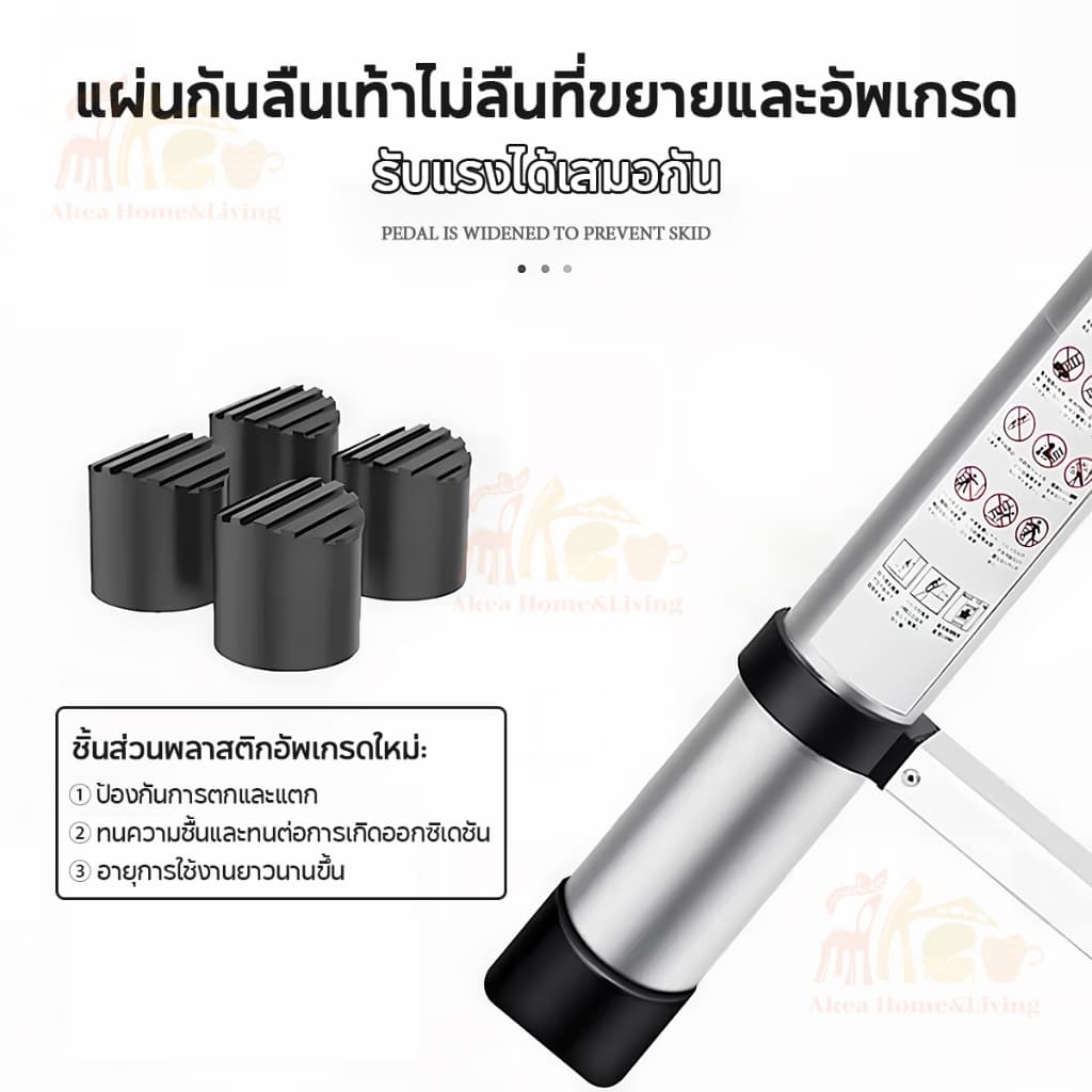 บันได บันไดพับได้ บันไดสแตนเลส บันไดช่าง รับน้ำหนักได้ 500KG ความยาว1.9-6เมตร ยืดหดได้ พกพาสะดวก แข็งแรงไม่โยก ทนทาน รูปที่ 8