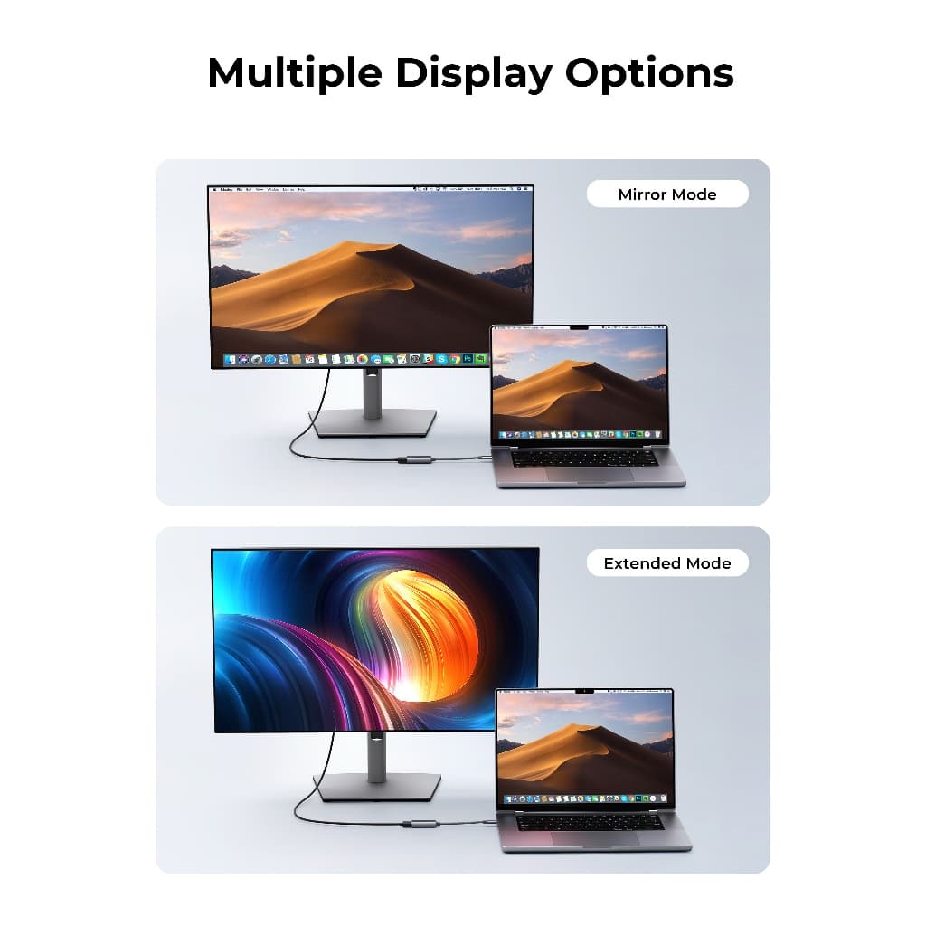 AUKEY UH-H01 USB-C to HDMI 2.0 Adapter | รองรับ 4K@60Hz | สายถักไนลอน | เคสอะลูมิเนียม รูปที่ 6
