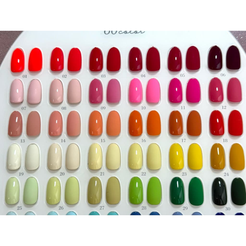 งานสั่งทำเล็บมือปลอมเจลและเล็บเท้าปลอมเจลสีพื้น 69บาท เลือกไซส์ , ทรงเล็บ และระบุรหัสสีลงช่องหมายเหตุ 1-2 วันจัดส่ง รูปที่ 3