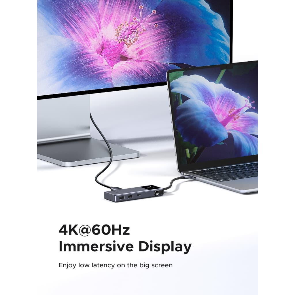 UGREEN อะแดปเตอร์ HUB Robot Type C 7in1 รองรับ 4K60Hz พอร์ต USB-A 3.2 Gen1 USB-C 3.2 Gen1 รุ่น CM889 รูปที่ 3