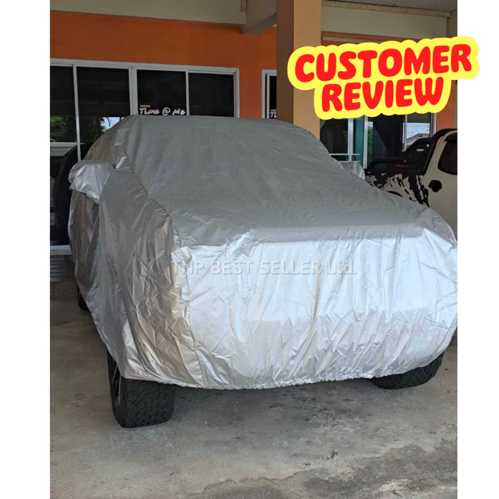 ผ้าคลุมรถToyota Vios ผ้าหนาทนทาน มียางรัด4มุมกันปลิว สีไม่หลุดลอกติดรถ ผุ้ผลิตไทย รูปที่ 8