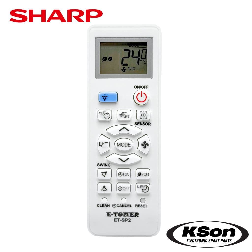 รีโมทแอร์ ชาร์ป ใช้กับแอร์ชาร์ปได้ทุกรุ่น อะไหล่แอร์ Universal SHARP Air Conditioner Remote Control รุ่น ET-SP2 รูปที่ 2