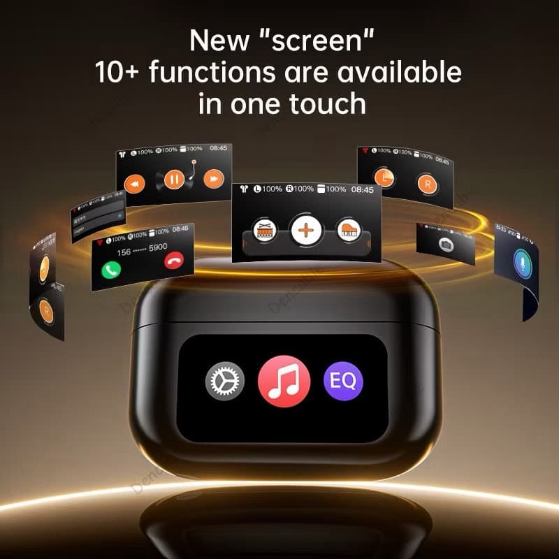 หูฟังบลูทูธไร้สาย ANC ตัดเสียงรบกวน Bluetooth 6.0 หน้าจอสัมผัส AI รองรับ150ภาษา สวมใส่เหมาะออกกำลังกายทุกสไตล์ รูปที่ 7