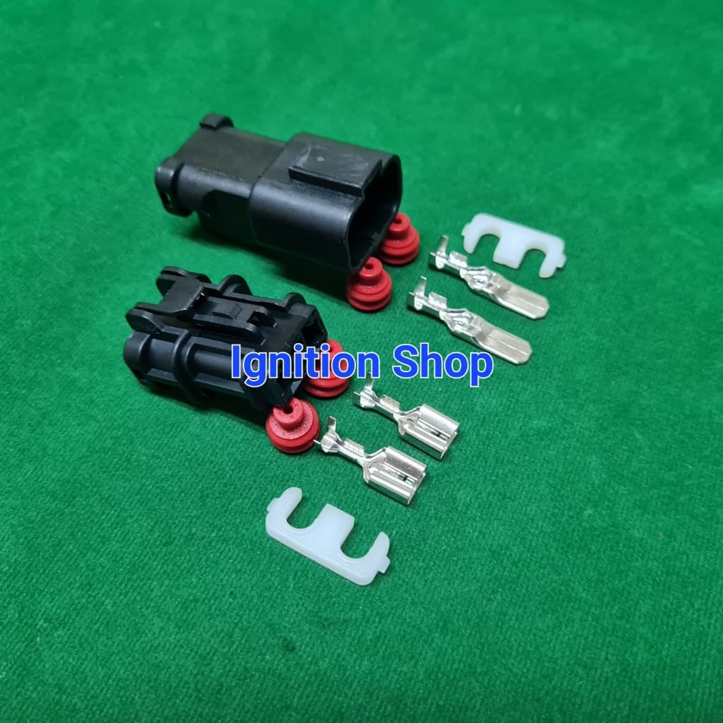 ปลั๊กมอเตอร์พัดลมหม้อน้ำ มอเตอร์พัดลมแอร์ Honda ตัวผู้ ตัวเมีย พร้อมขั้วต่อและลูกยาง รูปที่ 4