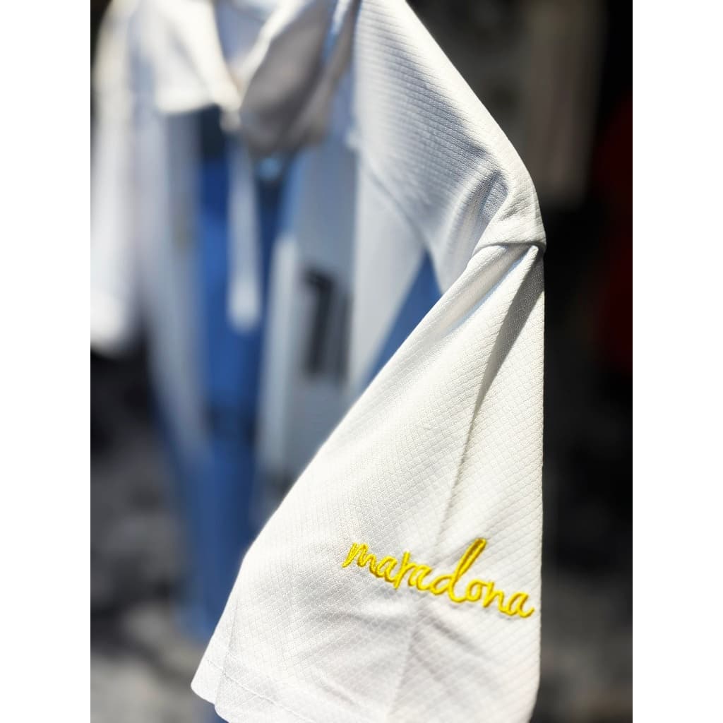 เสื้อกีฬาฟุตบอล สีขาวฟ้า คอซิบ ทรง OVERSIZE สำหรับออกกำลังกายและกีฬา Sport ขนาด M-4XL รูปที่ 7