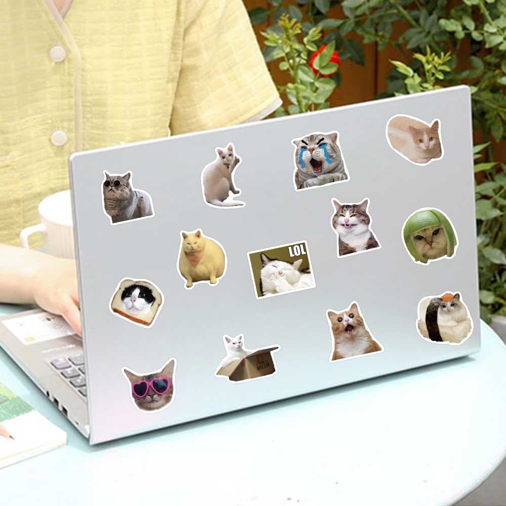 จัดส่งจากประเทศไทยstickerแมวน่ารัก สติกเกอร์ กันน้ํา สติกเกอร์สําหรับกระเป๋าเดินทางเคสโทรศัพท์แล็ปท็อปโน้ตบุ๊ รูปที่ 9