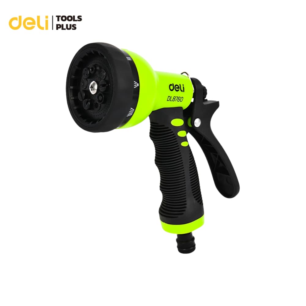 Deli หัดฉีดรดน้ำต้นไม้ หัวฉีดพลาสติก ล้างรถ ปรับความแรงน้ำได้ 7แบบ 9แบบ Plastic Trigger Nozzle รูปที่ 1
