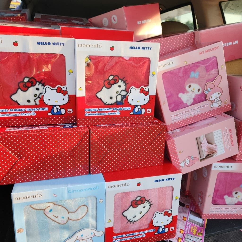 งานLotus ผ้าห่มแฟลนเนล Sanrio 40×60 นิ้ว ลิขสิทธิ์แท้ รูปที่ 3