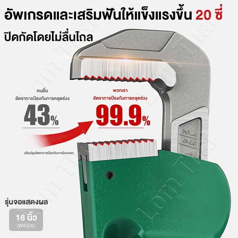 ประแจคอม้า 8/12/18/24/36นิ้ว ประแจจับท่อ ประแจท่อสำหรับงานหนัก ทนทาน ใช้งานง่าย รูปที่ 4