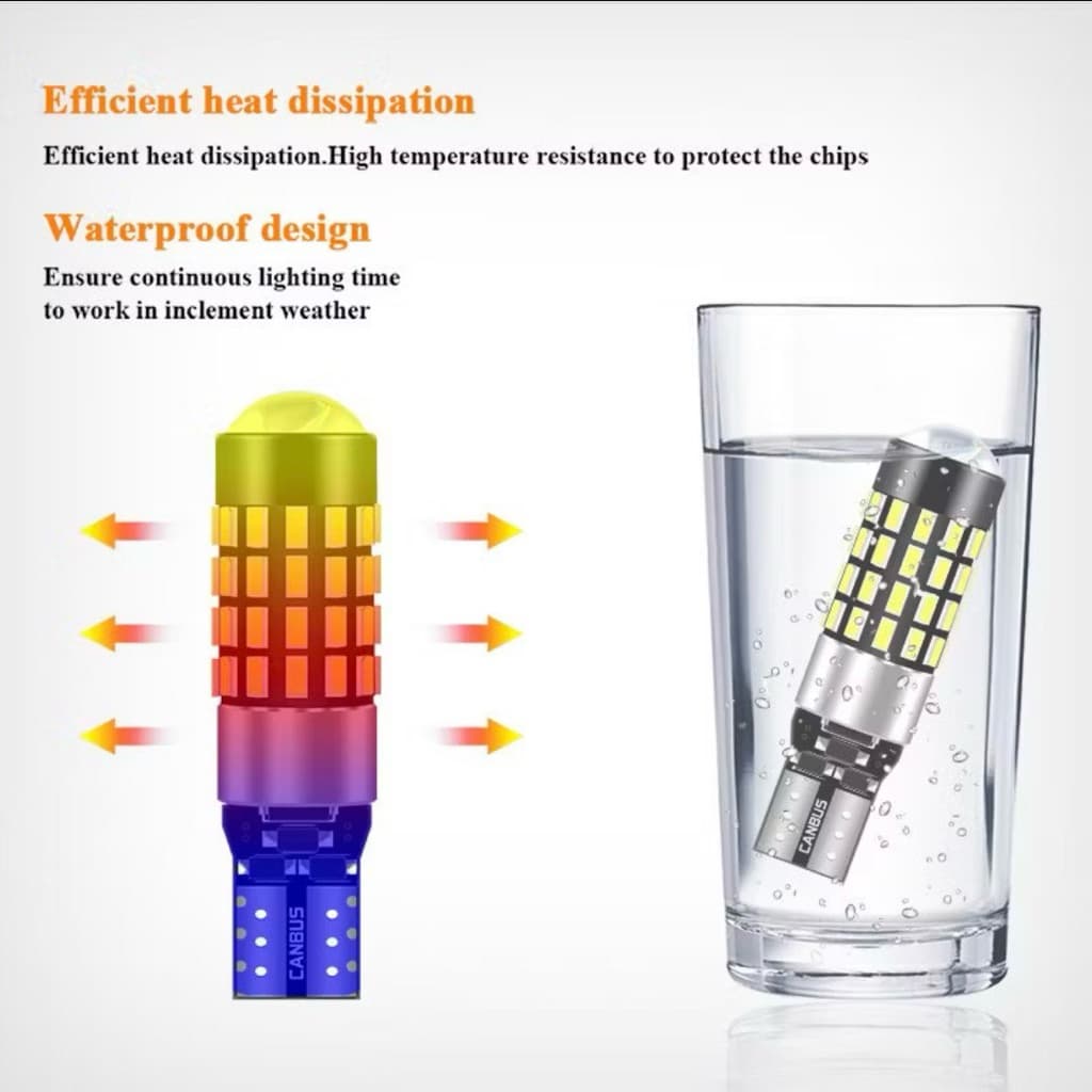 หลอดไฟ T 10 Led W 5 W Canbus 194 168 54 Smd 3014 สว่างตาแตก รูปที่ 8