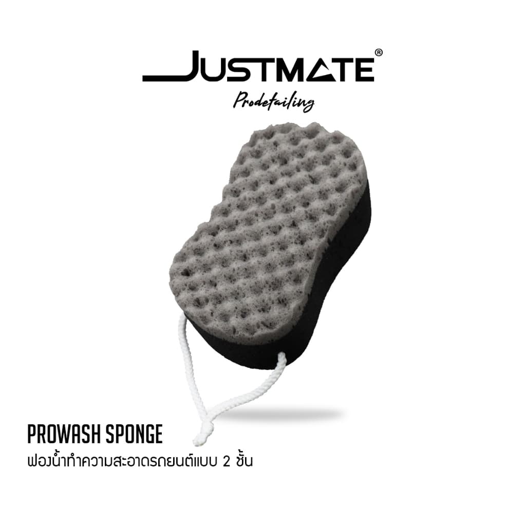 ฟองน้ำทำความสะอาดรถยนต์แบบสองชั้น ฟองน้ำล้างรถ Prowash Sponge Black รูปที่ 1