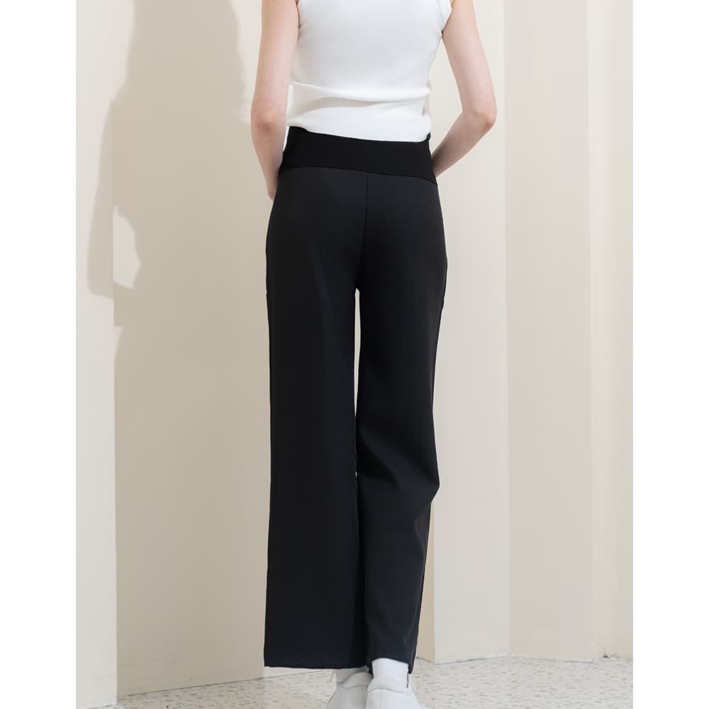 MACHIKO | L53 กางเกงทำงาน BAGGY กระบอกใหญ่ ผ้าหนานุ่ม มีสายปรับระดับ ใส่สบาย ใส่ได้ยันหลังคลอด รูปที่ 3