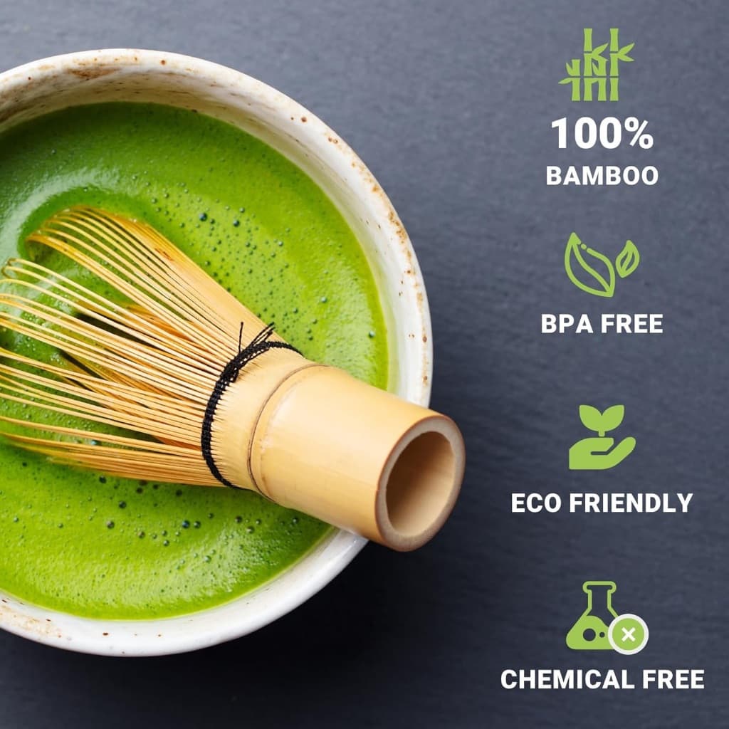 Matcha Whisk Chasen ชาเซ็นไม้ไผ่แท้ 100 เส้น SunYoung แปรงมัทฉะ อุปกรณ์ชงชาแบบไม้ไผ่ แปรงคนมัทฉะ แปรงชาเขียว รูปที่ 5