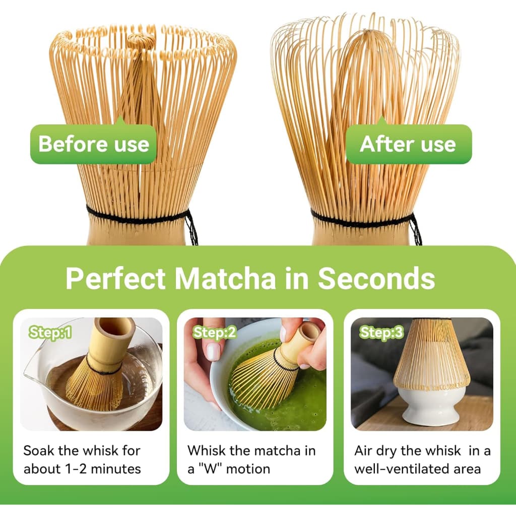 Matcha Whisk Chasen ชาเซ็นไม้ไผ่แท้ 100 เส้น SunYoung แปรงมัทฉะ อุปกรณ์ชงชาแบบไม้ไผ่ แปรงคนมัทฉะ แปรงชาเขียว รูปที่ 7
