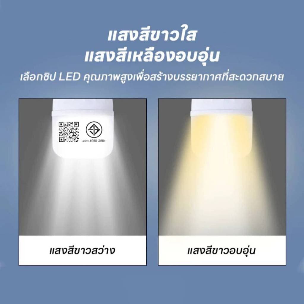 HS-45W-125WหลอดไฟLED 45W 55W 65W 85W 125W มี2เเสงให้เลือก หลอดไฟประหยัดพลังงาน ใส่กับขั้วหลอดไฟ E27 สินค้าดีมีคุณภาพ รูปที่ 5