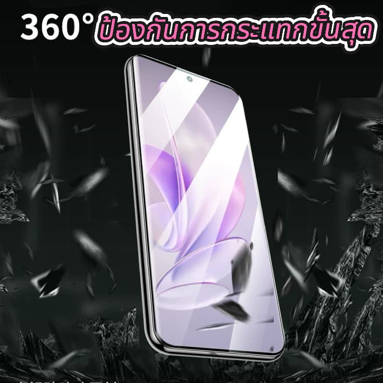 ฟิล์ม จอโค้ง 5D For Samsung S26 S26Plus S26U S25 Ultra S23 Ultra S24 Ultra S22 Ultra Note20 Ultra ขอบดำเต็มจอสแกนนิ้วได้ รูปที่ 4
