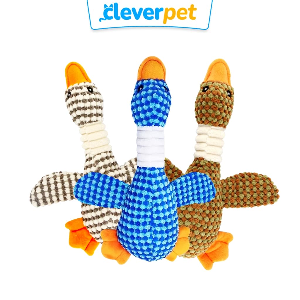 CleverPet ของเล่นสุนัข Sophie The Duck บีบมีเสียง ตุ๊กตาเป็ด หมา Dog Toy รูปที่ 1