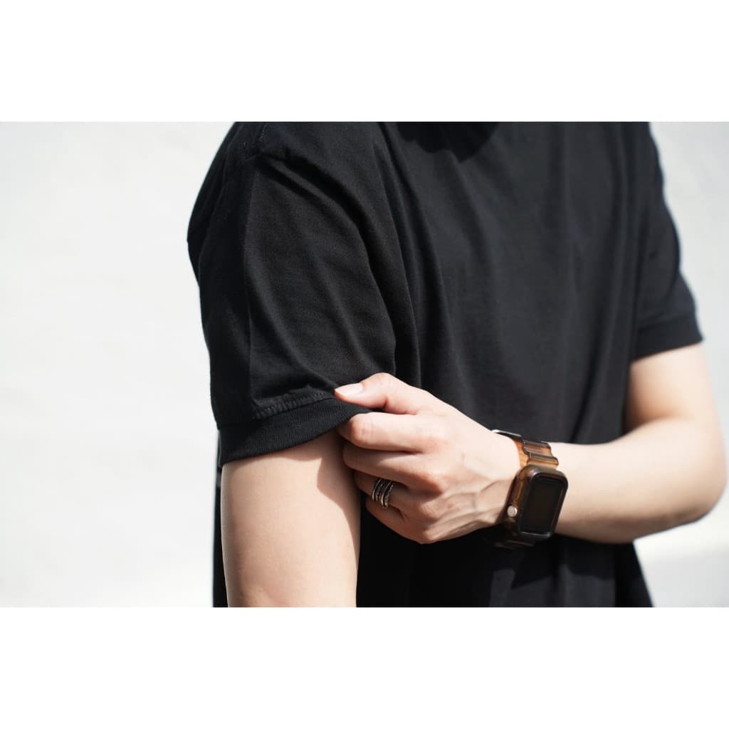 TONNE เสื้อยืดคอกลมสีพื้น รัดกล้าม ปรับบุคลิค รูปที่ 3