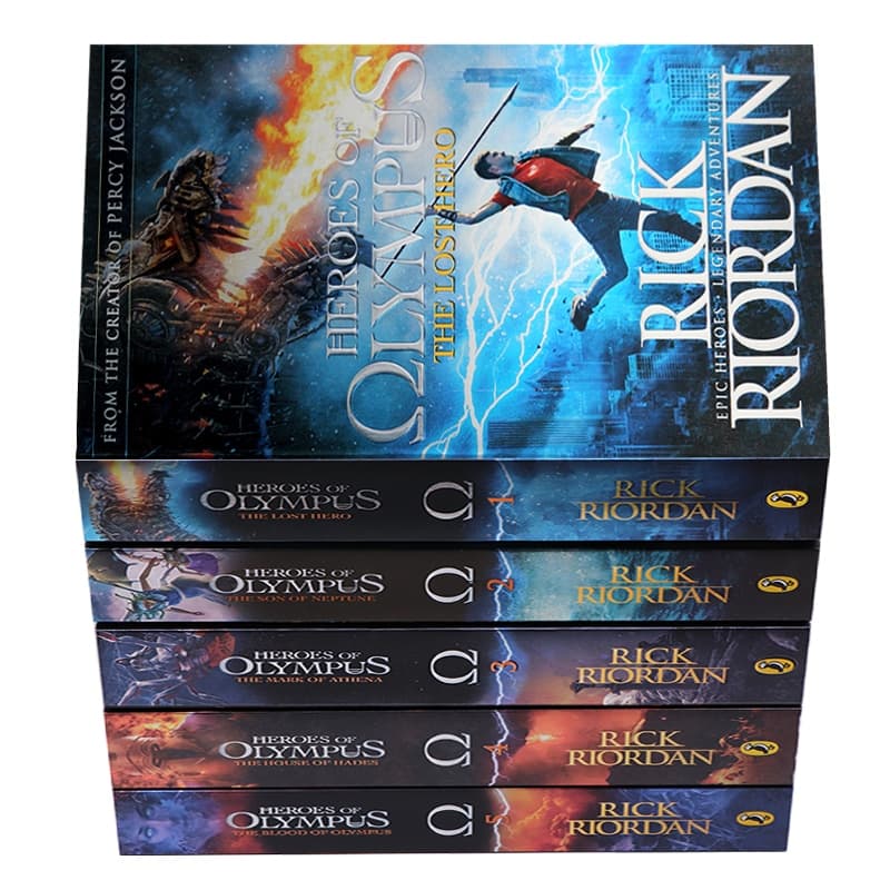 5 Books/Set Percy Jackson & The Olympians Level 1/2 Novel Books Children's English Picture Book Sets รูปที่ 7