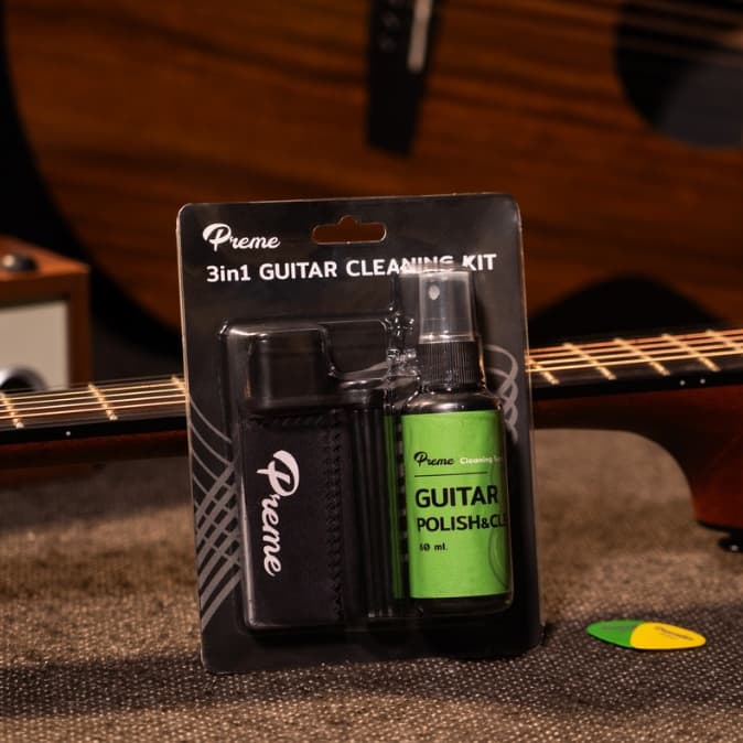 Preme น้ำยาทำความสะอาดกีตาร์ 3in1 guitar cleaning kit อุปกรณ์ดูแลกีตาร์ รูปที่ 2