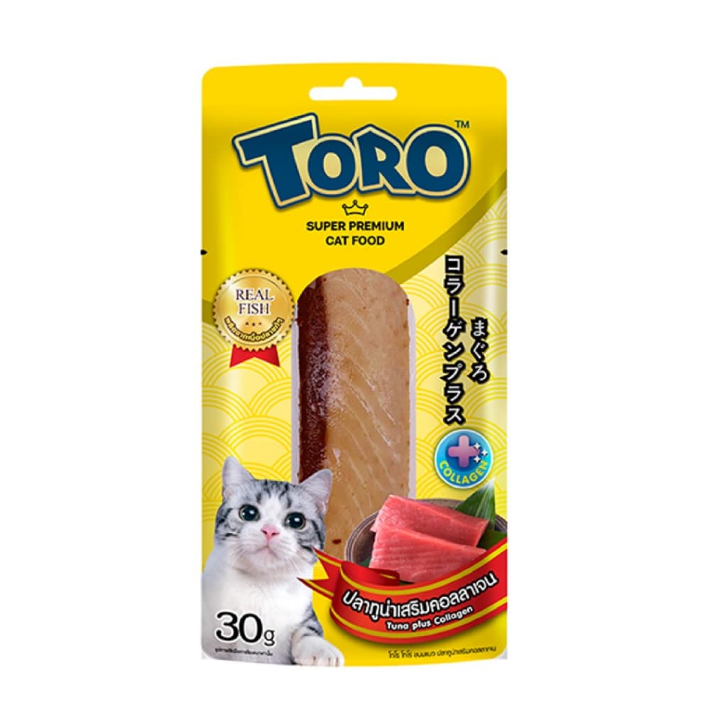 โหล12ซองToro toro โทโร โทโร่ ขนมแมว ปลาชิ้น ไก่ชิ้น ขนาด 30 กรัม รูปที่ 2