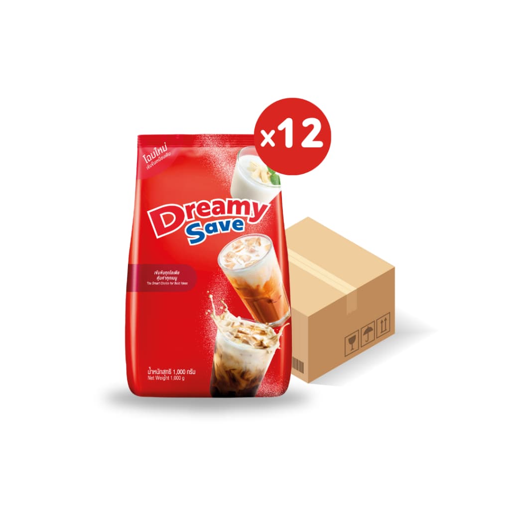 Dreamy Save ครีมเทียม ดรีมมี่ สีแดง ขนาด 1,000 กรัม รูปที่ 2