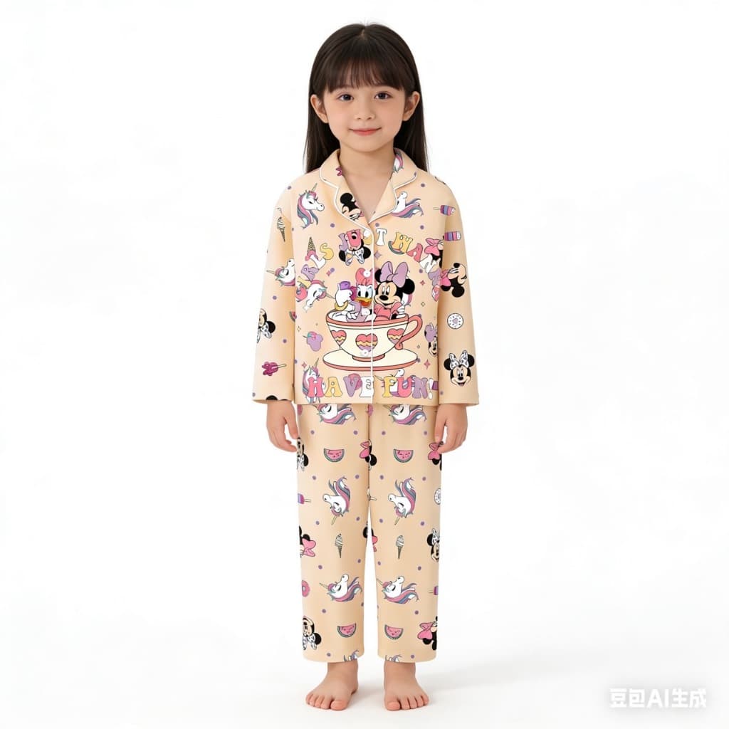 BB181 ชุดนอนเด็ก ผ้านิ่ม ไม่ร้อน เด็กใส่นอนฟิน ชุดนอนเด็กหญิง–ชาย งานสวย ใส่สบาย รูปที่ 7