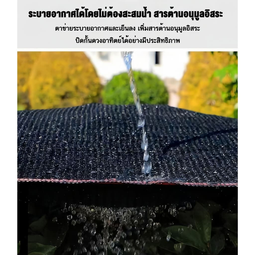 ตาข่ายบังแดด 99% สแลนกันแดด PE การทำให้ข้น ฉนวนกันความร้อน ผ้ากรองแสง เต็นท์รถ รูปที่ 5
