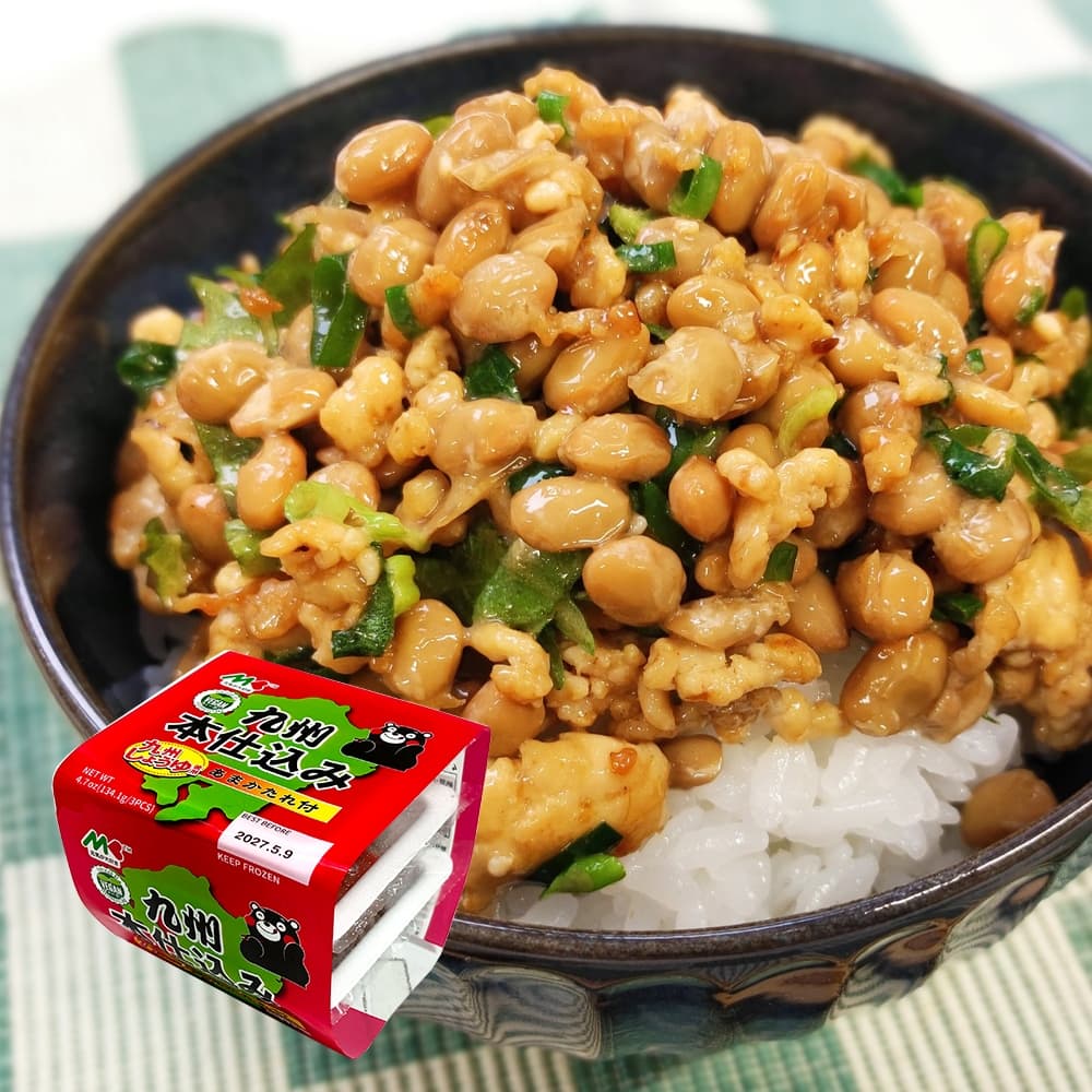 มารุคิน วีแกนนัตโตะ พร้อมซอสปรุงรสสไตล์คิวชู ขนาด 134.10 กรัม - Vegan Kyushu Honjikomi Natto รูปที่ 2