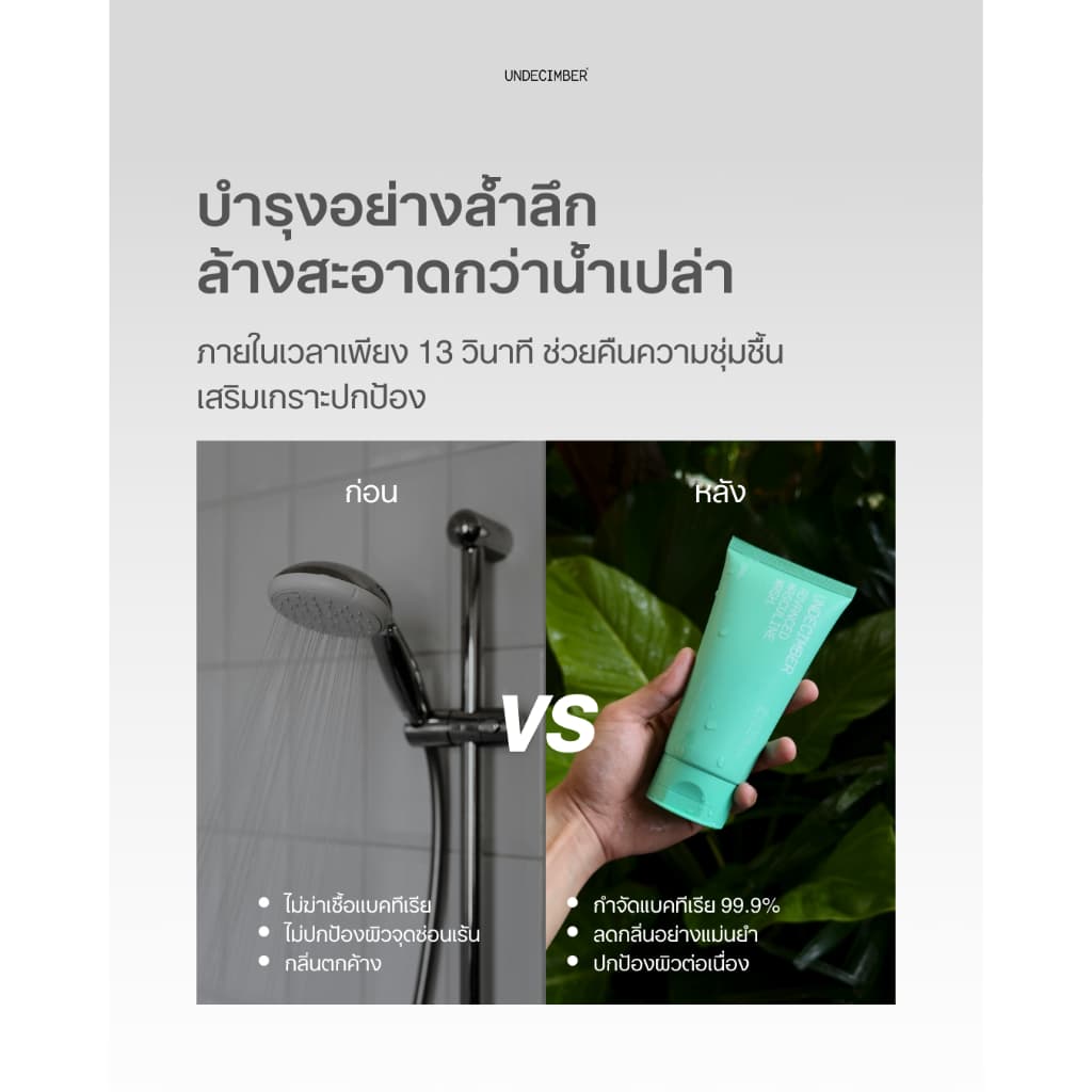 Undecimber ผลิตภัณฑ์ทำความสะอาดจุดซ่อนเร้นผู้ชาย Advanced Masculine Wash รูปที่ 6