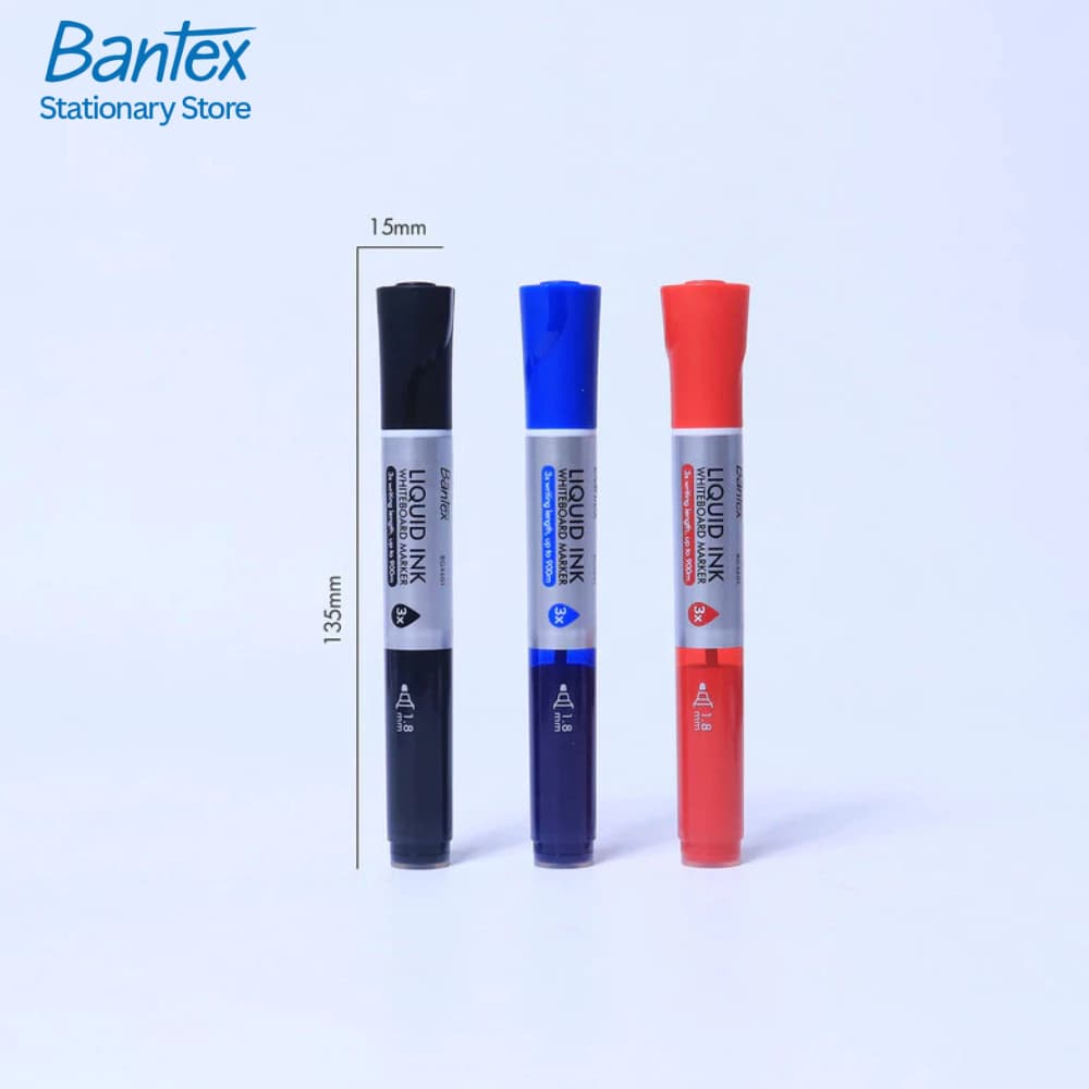 Bantex ปากกาไวท์บอร์ด ปากกามาร์กเกอร์ เขียนกระดาน เขียนลื่น ลบง่าย หัว 1.8 มม. Whiteboard Marker รูปที่ 4