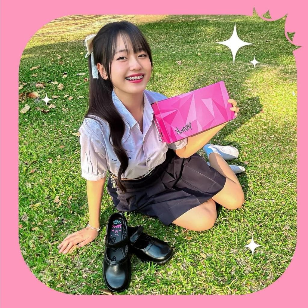 รองเท้านักเรียนหนังดำผู้หญิง ADDA ** รุ่น wink 41T01 เบานุ่มพิเศษ วัสดุพื้นจาก PU ใส่สบาย มีกล่อง รูปที่ 4