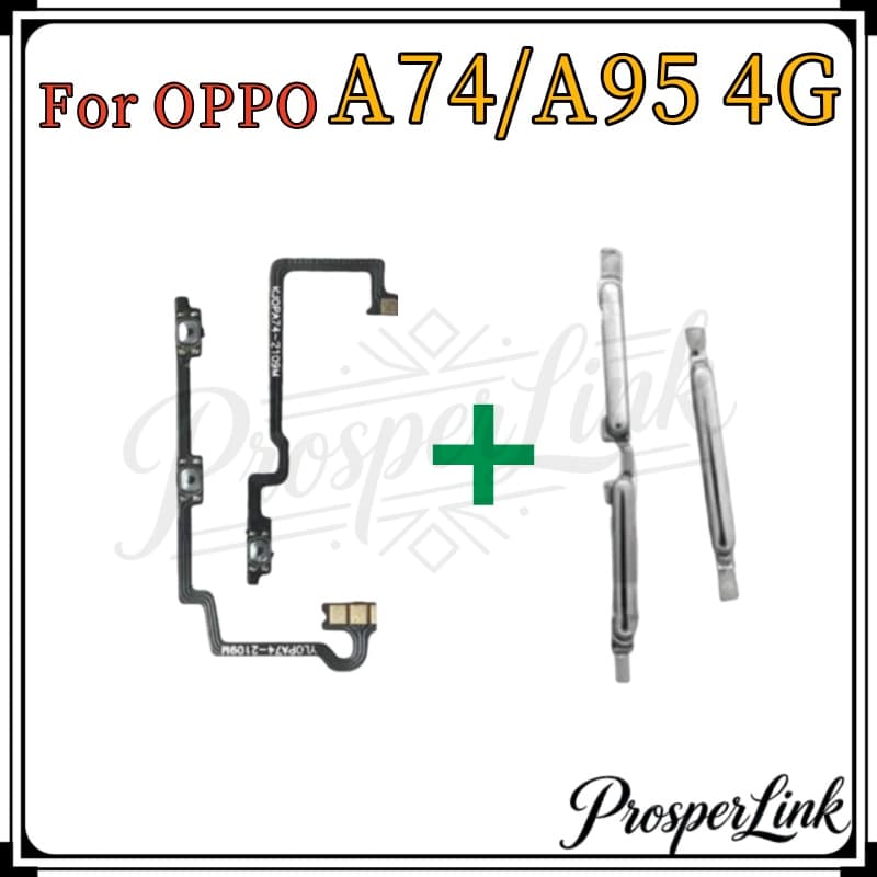 ปุ่มปรับระดับเสียงไฟสําหรับ OPPO A74 4G A95 4G ปุ่มปรับระดับเสียงไฟด้านข้าง Key Flex Cable อะไหล่ซ่อมโทรศัพท์ Power รูปที่ 9