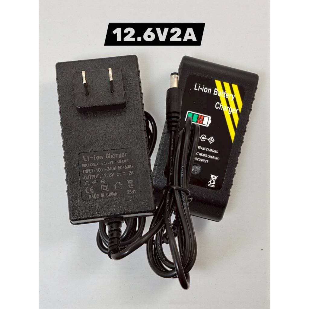 สายชาร์จแบตเตอรี่ลิเที่ยม/ตู้ลำโพง/สว่านไร้สาย/อื่นๆ12.6v/14.6v/16.8v/21v/21.9v/25.2v/29.4vขนาด2aหัวชาร์จ5.5×2.5 รูปที่ 5