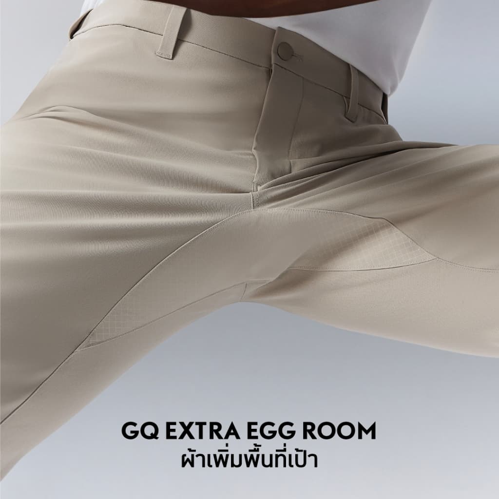 GQ Performance Pants™ กางเกงเป้าใหญ่ ไข่ไม่เบียด กางเกงผู้ชายทรงตรง สีดำ 3in1 ใส่ทำงาน ใส่เที่ยว ใส่ออกกำลังกาย รูปที่ 2