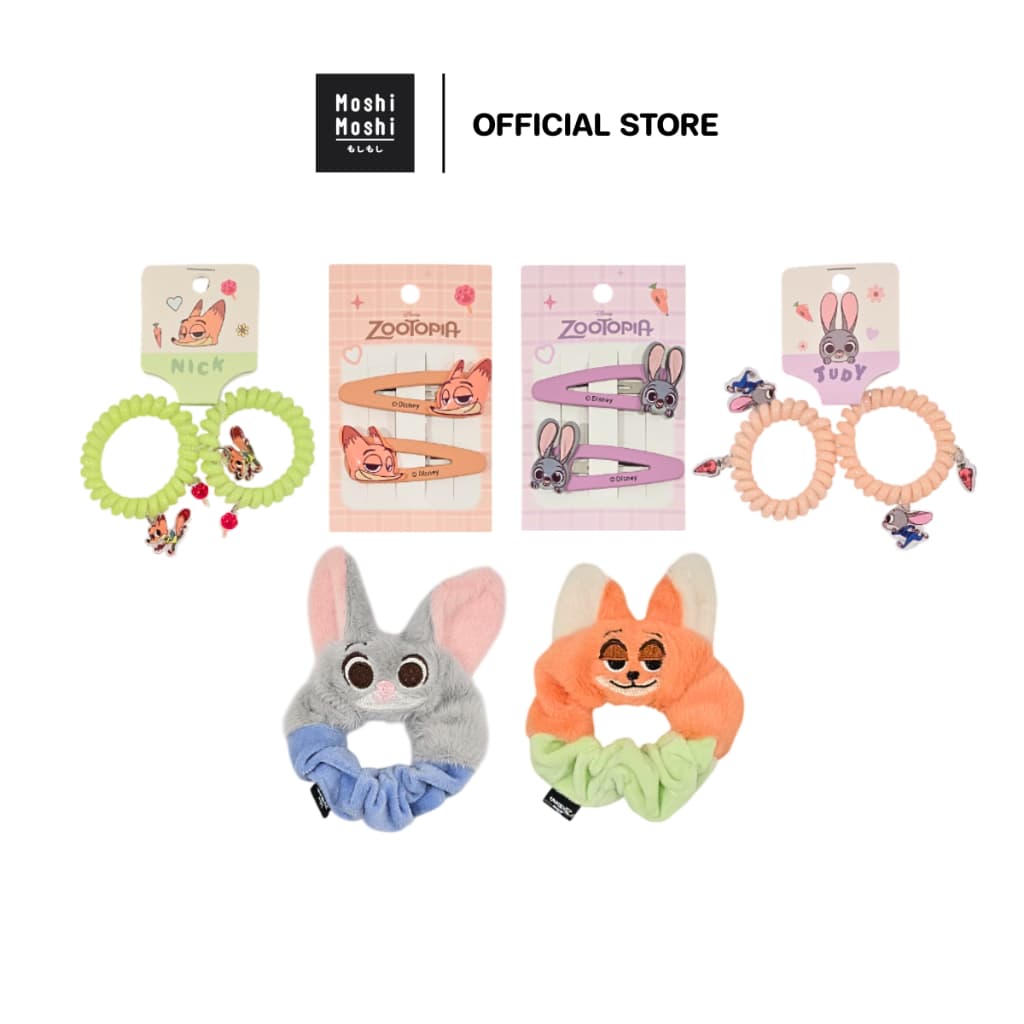 Moshi Moshi กิ๊บติดผม ยางมัดผม ลาย Zootopia ลิขสิทธิ์แท้จาก Disney กิ๊บติดผมน่ารักๆ รุ่น 8100047488-47501 รูปที่ 1
