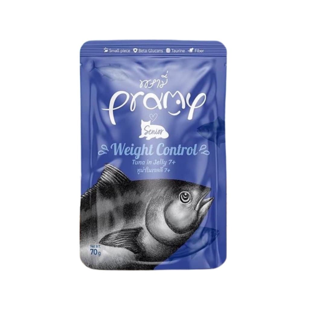 Pramy พรามี่ อาหาร เปียกแมว สูตร แมวโต ลูกแมว แมวแก่ ทุกรสชาติ ทูน่า แซลมอน ไก่ 1 ซอง ขนาด รูปที่ 6