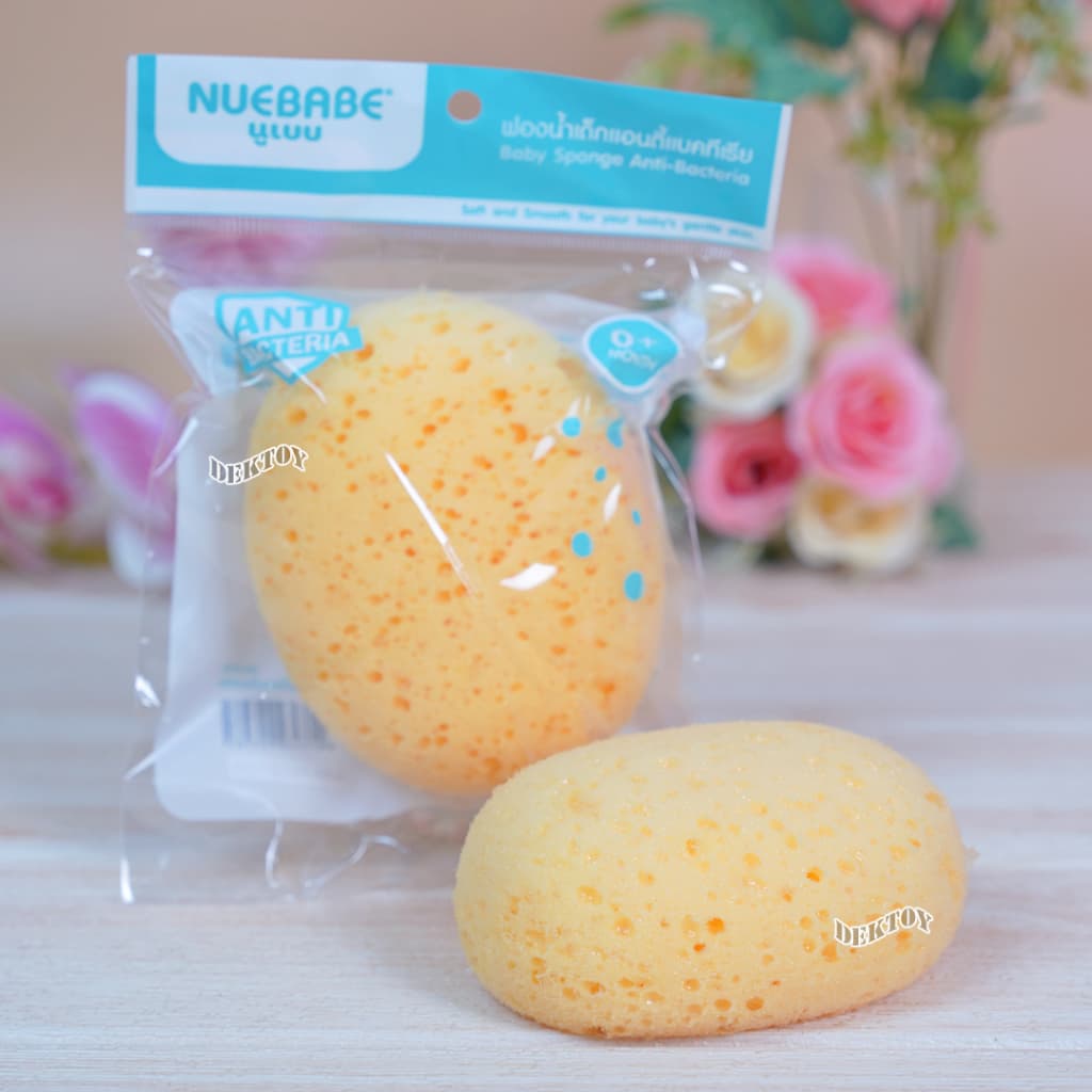 Nuebabe นูเบบ ฟองน้ำรูปไข่แอนตี้แบคทีเรีย ฟองน้ำอาบน้ำเด็ก ANTI-BACTERIA 0707 รูปที่ 3