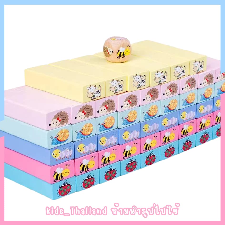 kids_thailand เจงก้า ของเล่นไม้ บล็อกไม้ตึกถล่ม ตัวต่อไม้ ไซต์ใหญ่ สินค้านำเข้า รูปที่ 4