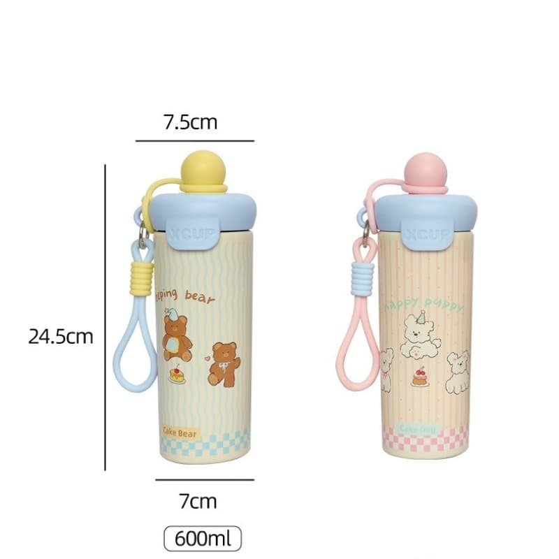 COD กระติกน้ำร้อนสแตนเลส 316 ความจุ 650ml มีฝาปิดกันรั่ว ความจุใหญ่ เก็บความเย็นได้ด้วย รูปที่ 3