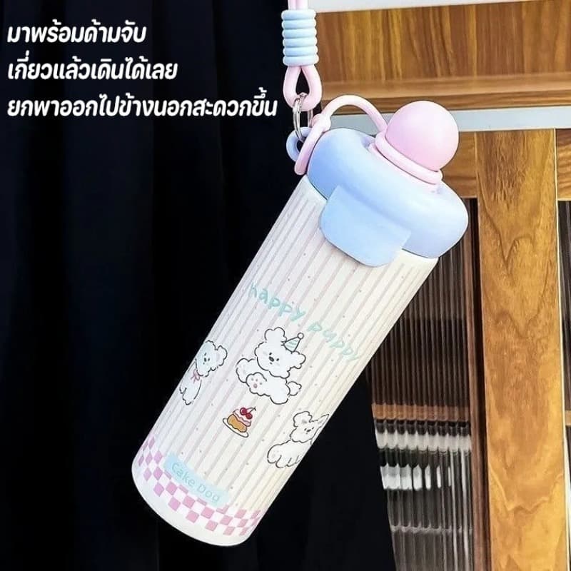 COD กระติกน้ำร้อนสแตนเลส 316 ความจุ 650ml มีฝาปิดกันรั่ว ความจุใหญ่ เก็บความเย็นได้ด้วย รูปที่ 9