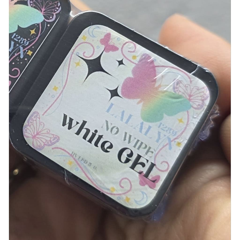 ‼ขนาด 5 กรัม ไซส์ทดลอง ดำ-ขาว Black&whitGel ขัดผง ออมเบร ปั้มลาย เพ้นท์เส้นนูน **อบแล้วแห้งเลยไม่เหนียว** รูปที่ 3