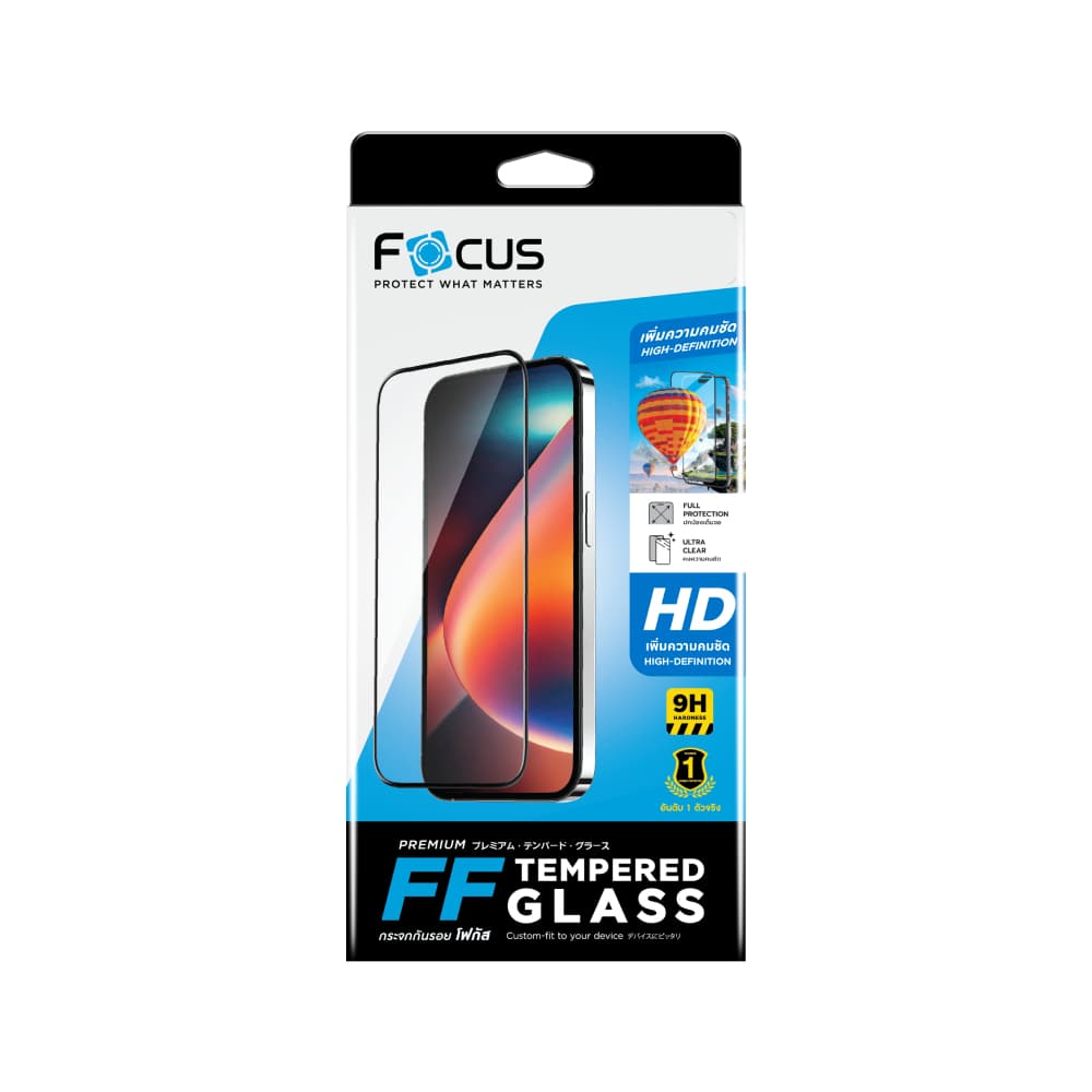 ฟิล์มกันรอย Focus สำหรับ iPhone 12/12 Pro/12 Pro Max/13/14/15/16/17/Air/17 Pro/17 Pro Max Full Frame Black by Studio7 รูปที่ 2